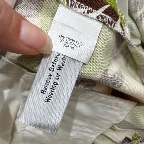 J-Crew Women’s Tropical Floral Green and Pink Shorts Vintage Y2K Low Fit Size 4 - Picture 8 of 8